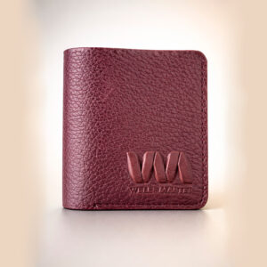 портмоне из натуральной кожи ручной работы бордовый