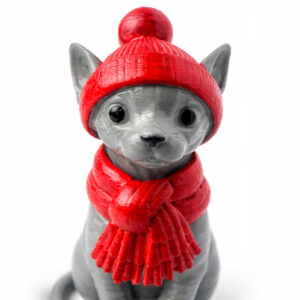 02-sfinks фигурка сфинкс серый в шапочке игрушка на ёлку сувенир