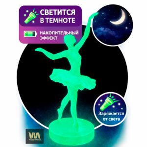 светящаяся фигурка балерина ретро ссср