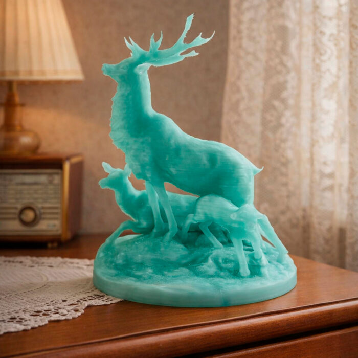 светящаяся фигурка олени ретро ссср