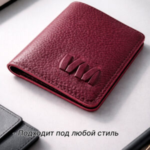 07 для сайта портмоне из натуральной кожи ручной работы бордовый