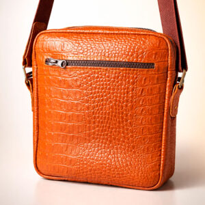 Сумка мужская кожаная A5 с тиснением под крокодила WELES MASTER