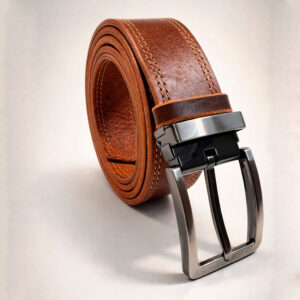 ремень мужской из натуральной кожи ручной работы прошитый