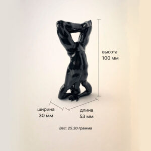 Статуэтка йога человек полигональная для интерьера