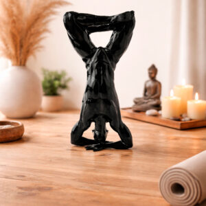 Статуэтка йога человек полигональная для интерьера