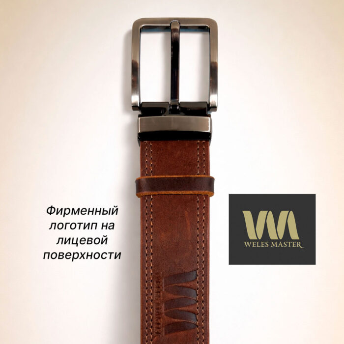 6 ремень мужской из натуральной кожи ручной работы прошитый