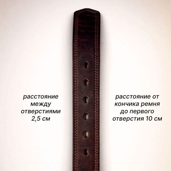 7 ремень мужской из натуральной кожи ручной работы прошитый