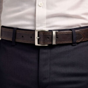 8 ремень мужской из натуральной кожи ручной работы прошитый