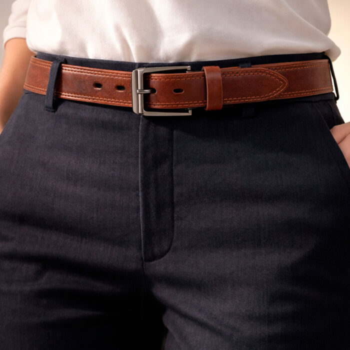 ремень из натуральной кожи ручной работы женский 30 мм