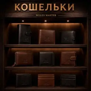 кошельки из натуральной кожи weles master