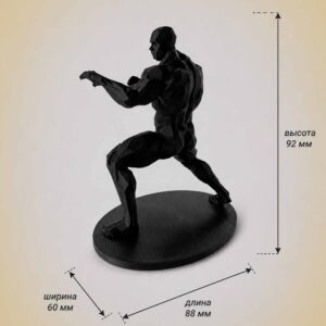 03 для сайта Сильный человек №006 — полигональная статуэтка спортсмена