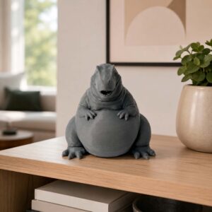 4 Серая коллекционная фигурка Дракон Пых из PETG