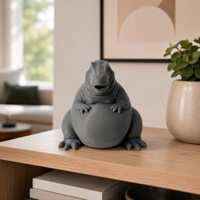 4 Серая коллекционная фигурка Дракон Пых из PETG